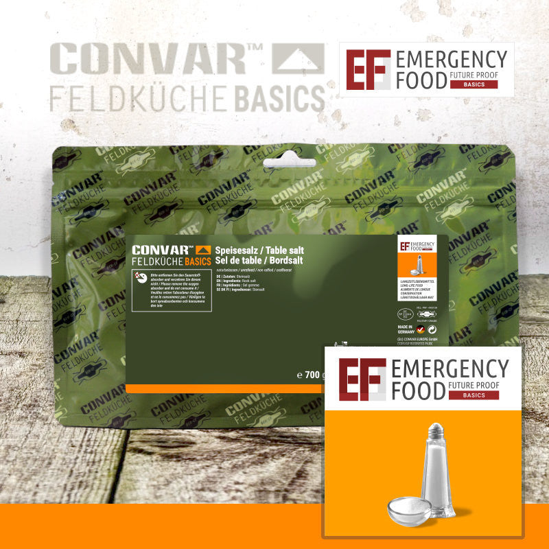 CONVAR™ Feldküche Basics Speisesalz (700g) 15x