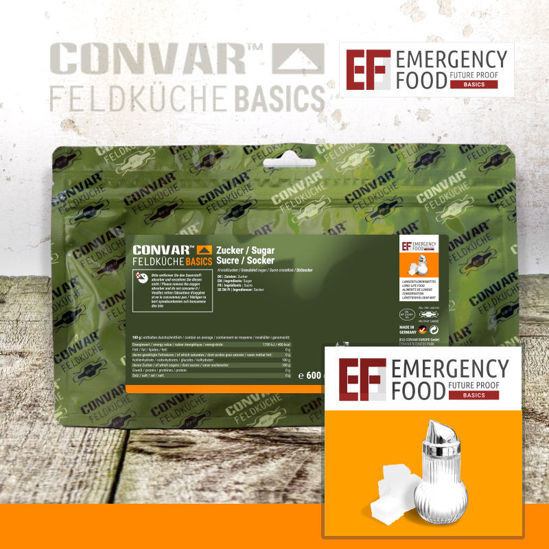 CONVAR™ Feldküche Basics Zucker (600g) 15x