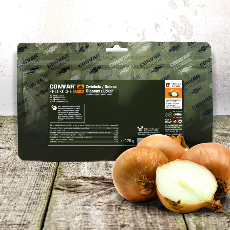 CONVAR™ Feldküche Basics Zwiebeln gekibbelt (170g) 15x