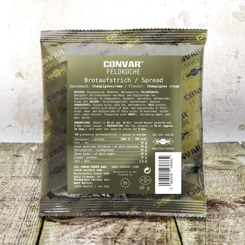 CONVAR™ Feldküche Brotaufstrich Champignon-Creme (30g) 24x