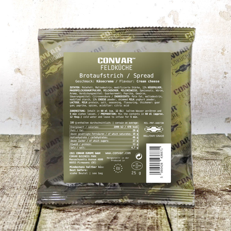 CONVAR™ Feldküche Brotaufstrich Käse-Creme (25g) 24x
