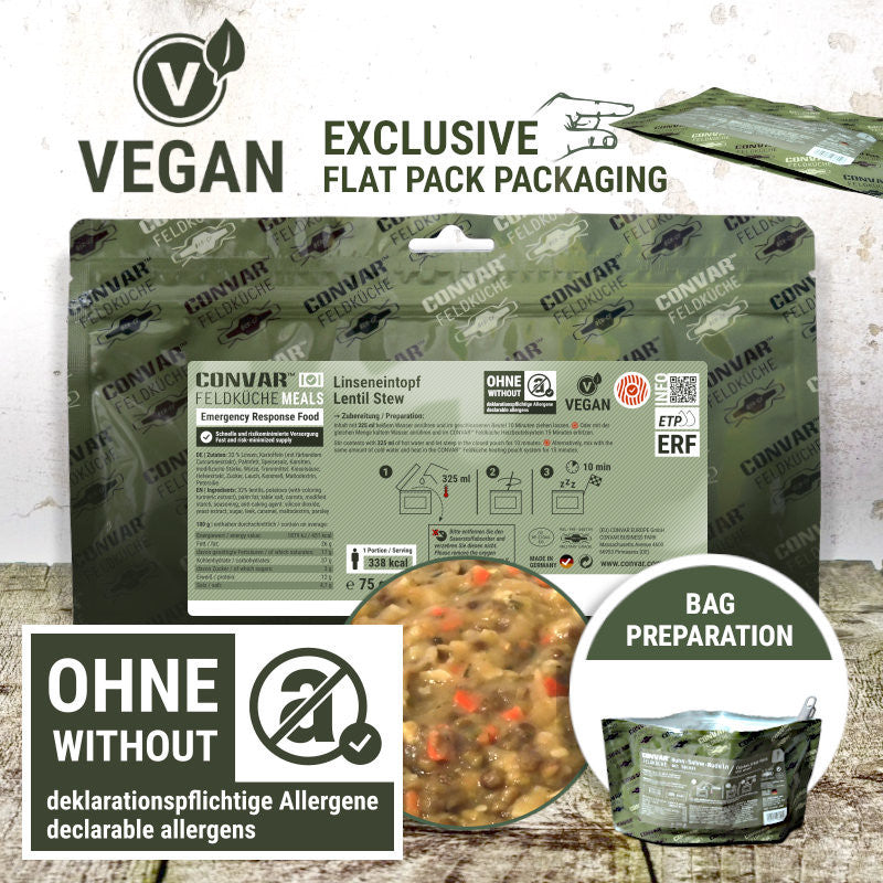CONVAR™ Feldküche ERF Linseneintopf (OdA) (75g) 12x