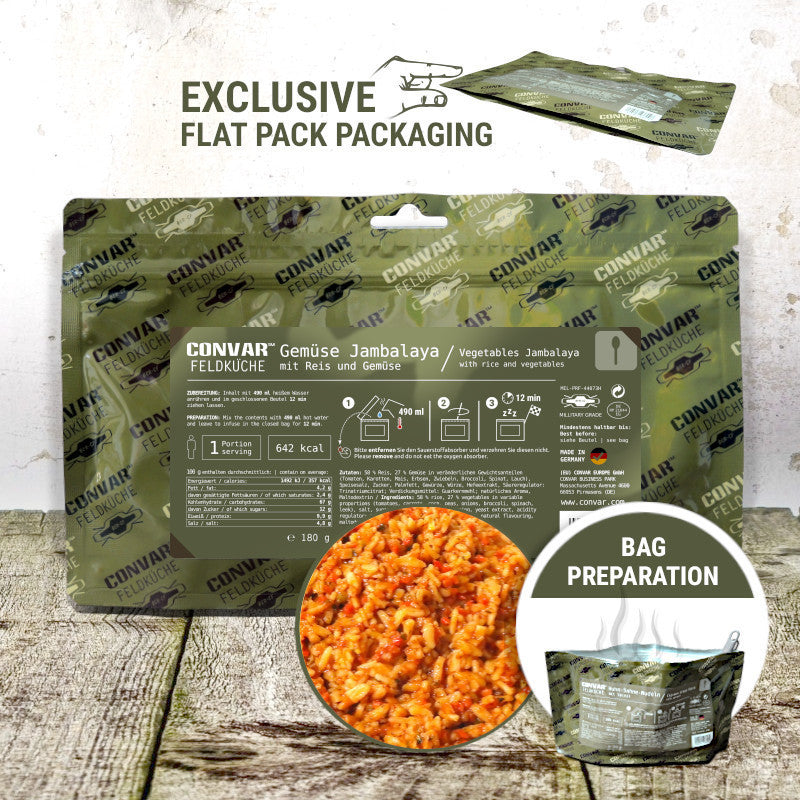 CONVAR™ Feldküche Gemüse Jambalaya (1 Portion) (180g) 12x