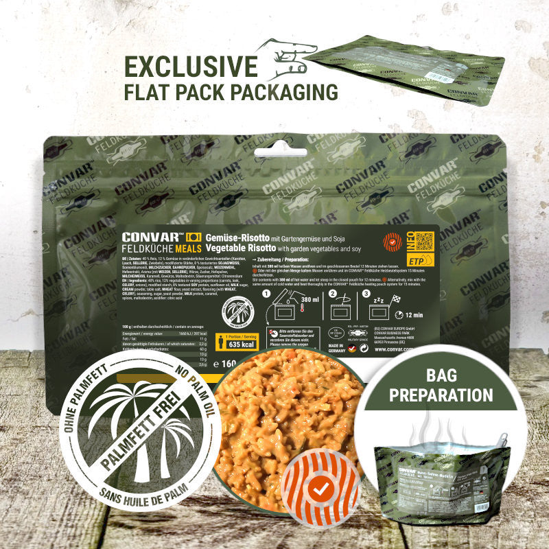 CONVAR™ Feldküche Gemüse-Risotto (1 Portion) (160g) 12x