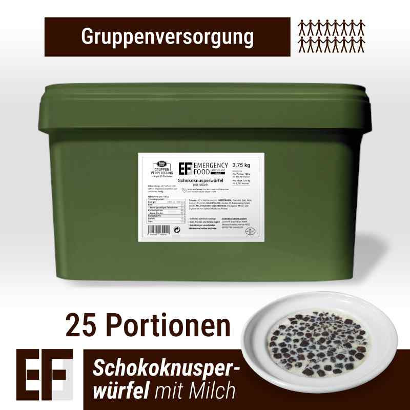 EF MEALS Schokoknusperwürfel mit Milch (3,75kg) (ESL) 25 Portionen