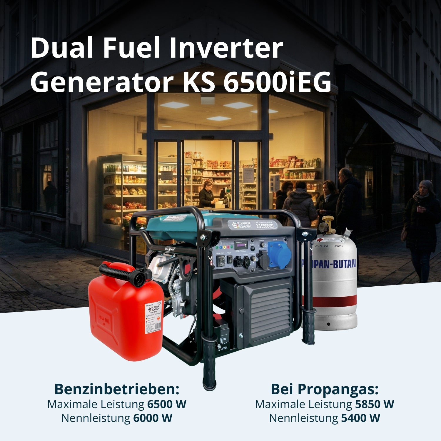 Inverter Generator KS 6500iEG (Benzin/Gas) – Inverter-Generatoren