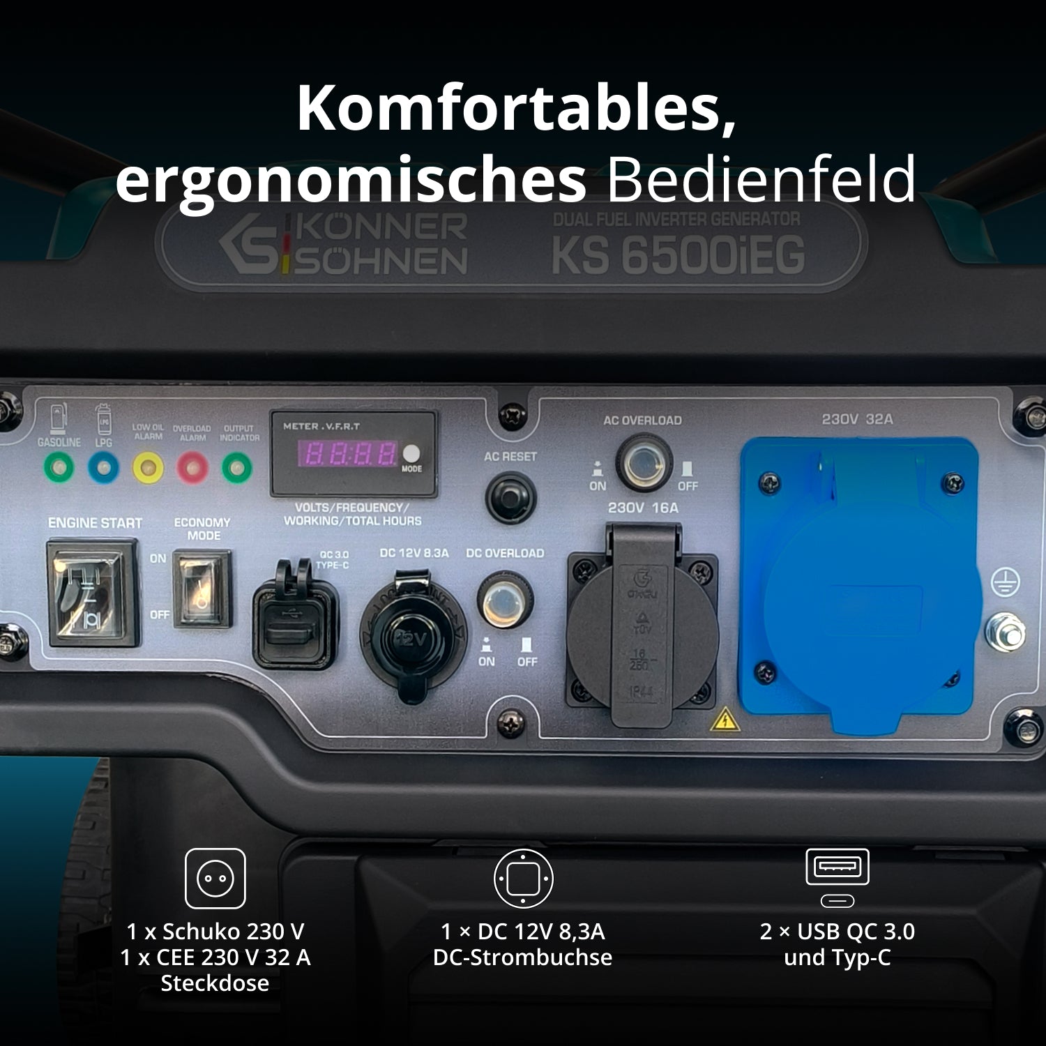 Inverter Generator KS 6500iEG (Benzin/Gas) – Inverter-Generatoren