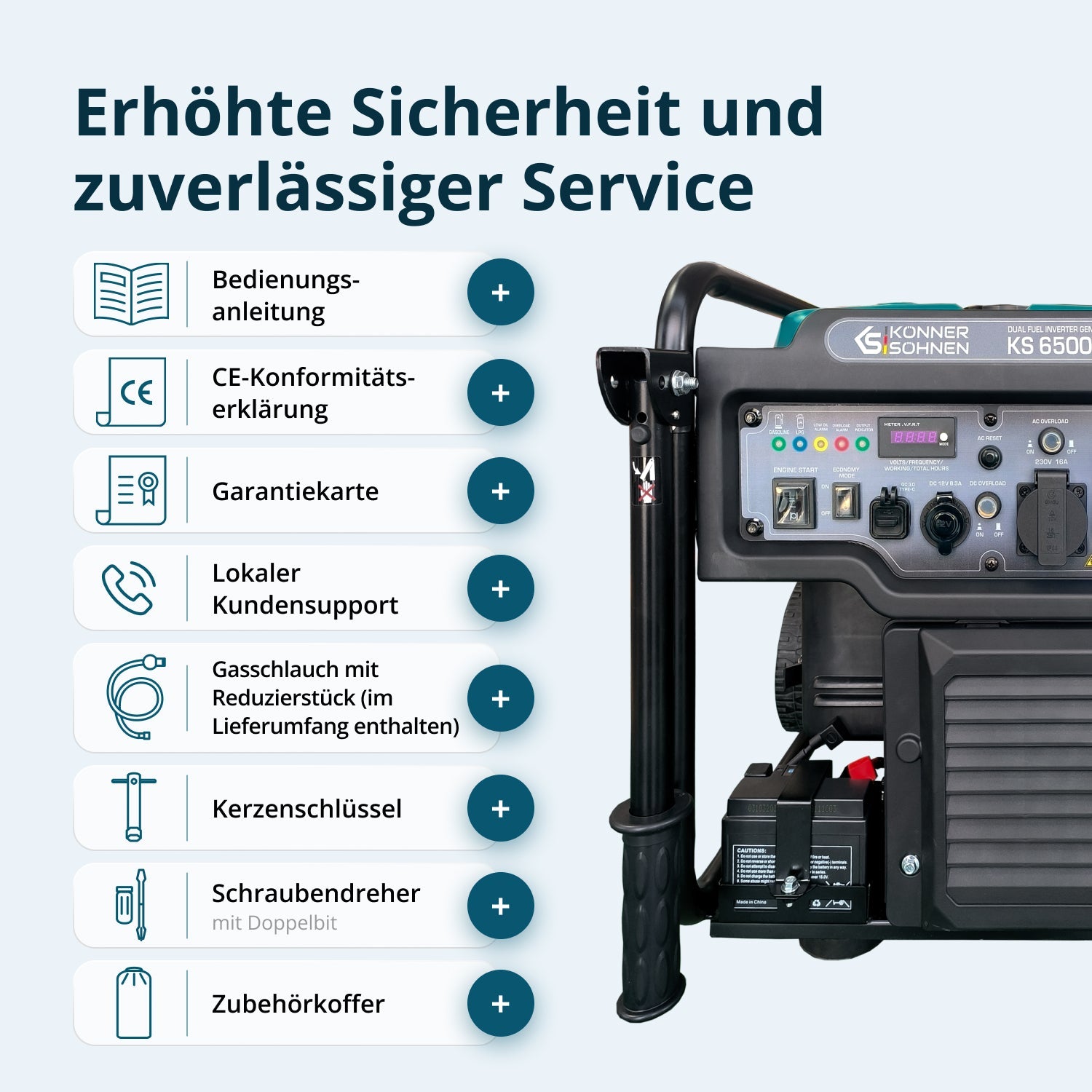 Inverter Generator KS 6500iEG (Benzin/Gas) – Inverter-Generatoren