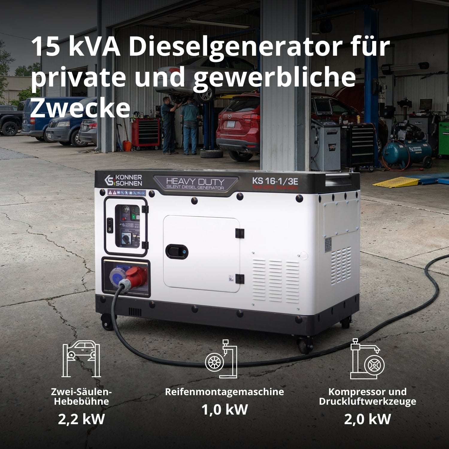 Dieselgenerator KS 16-1/3E – Diesel-Stromerzeuger