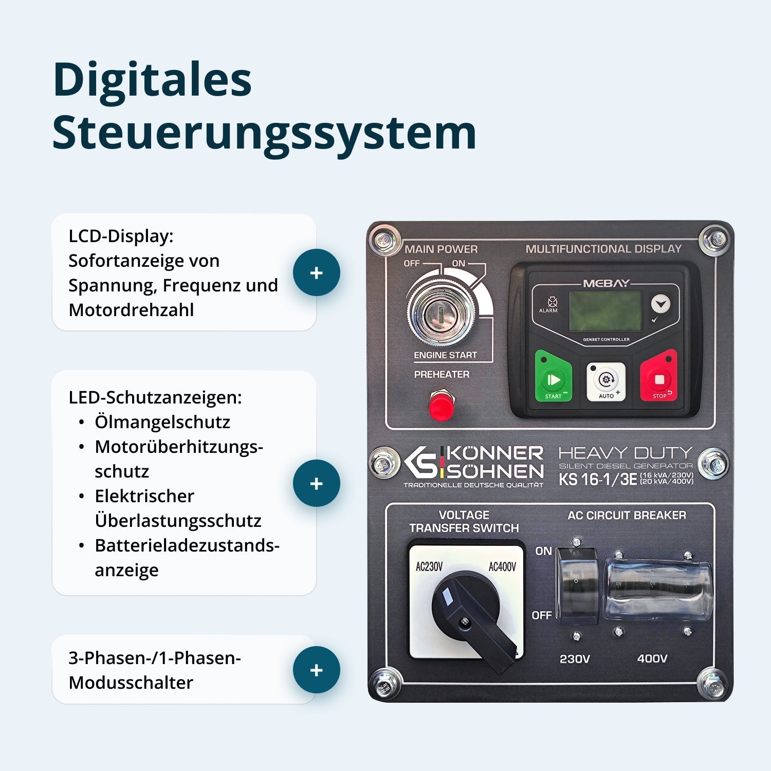 Dieselgenerator KS 16-1/3E – Diesel-Stromerzeuger