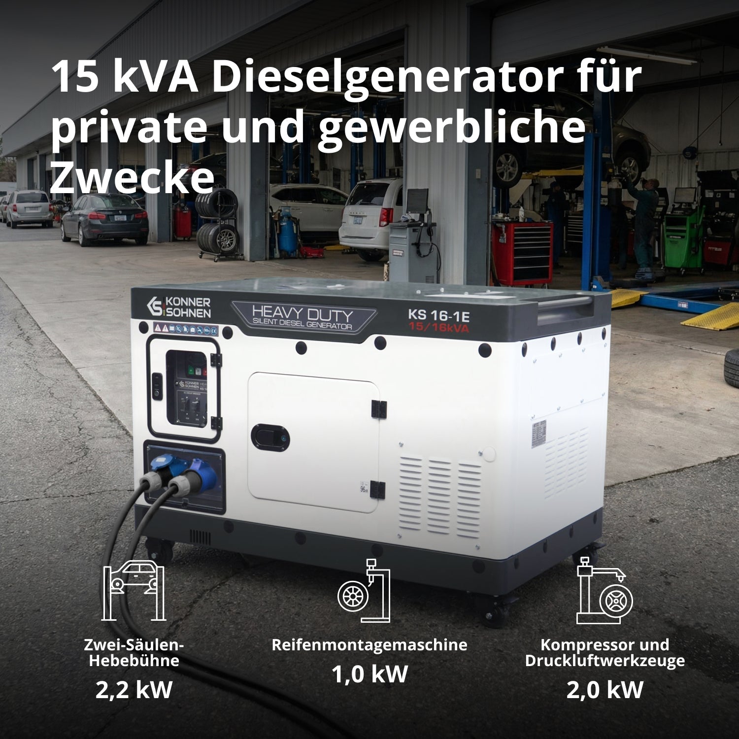 Dieselgenerator KS 16-1E – Diesel-Stromerzeuger