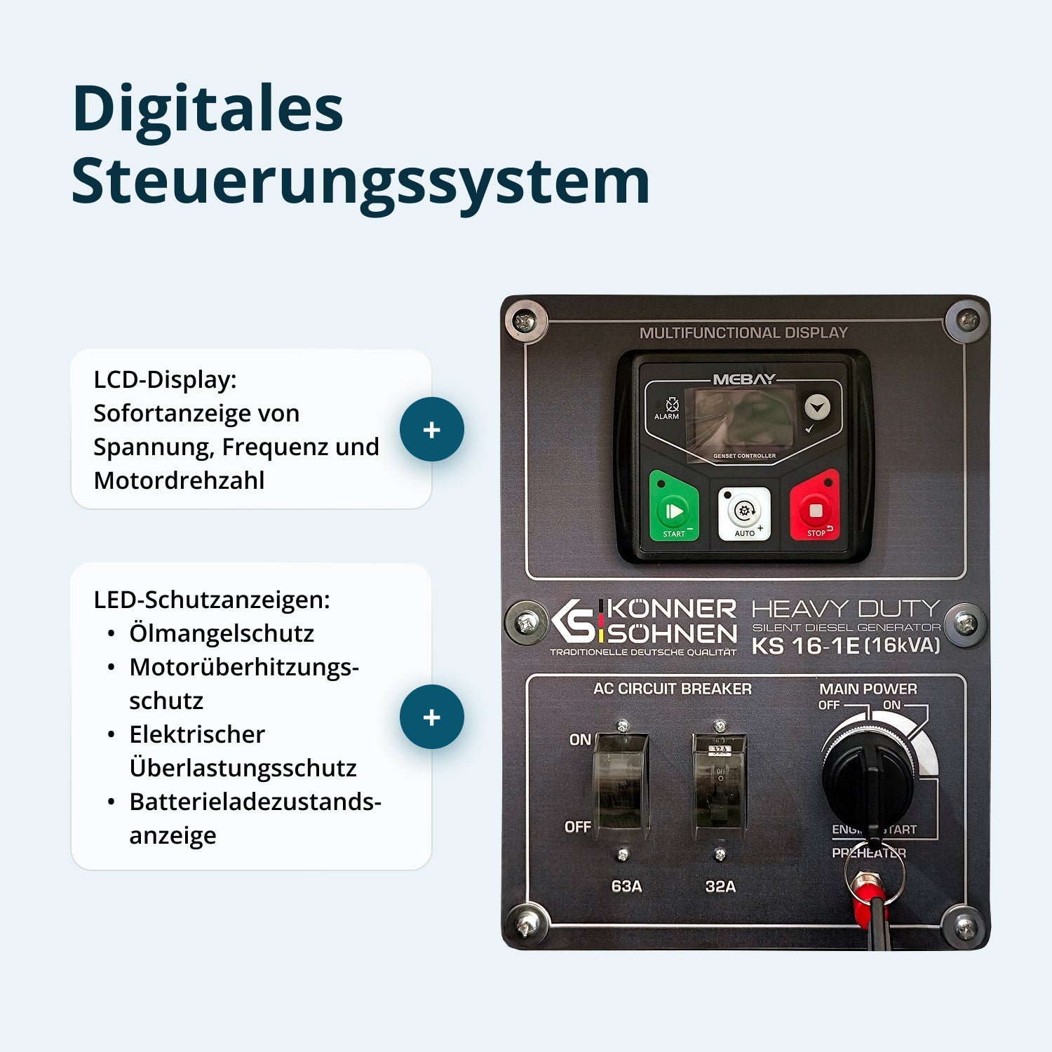 Dieselgenerator KS 16-1E – Diesel-Stromerzeuger