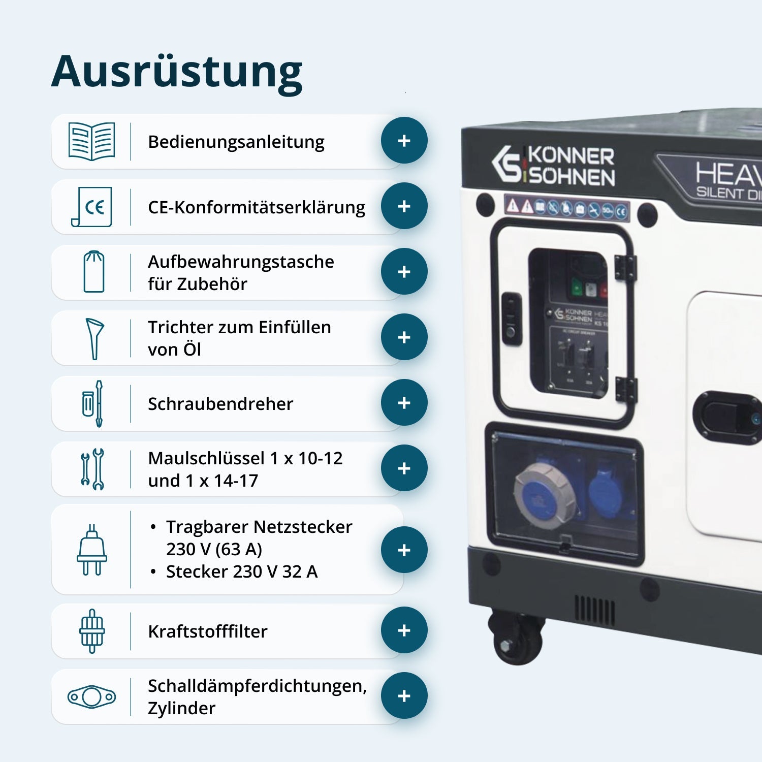 Dieselgenerator KS 16-1E – Diesel-Stromerzeuger