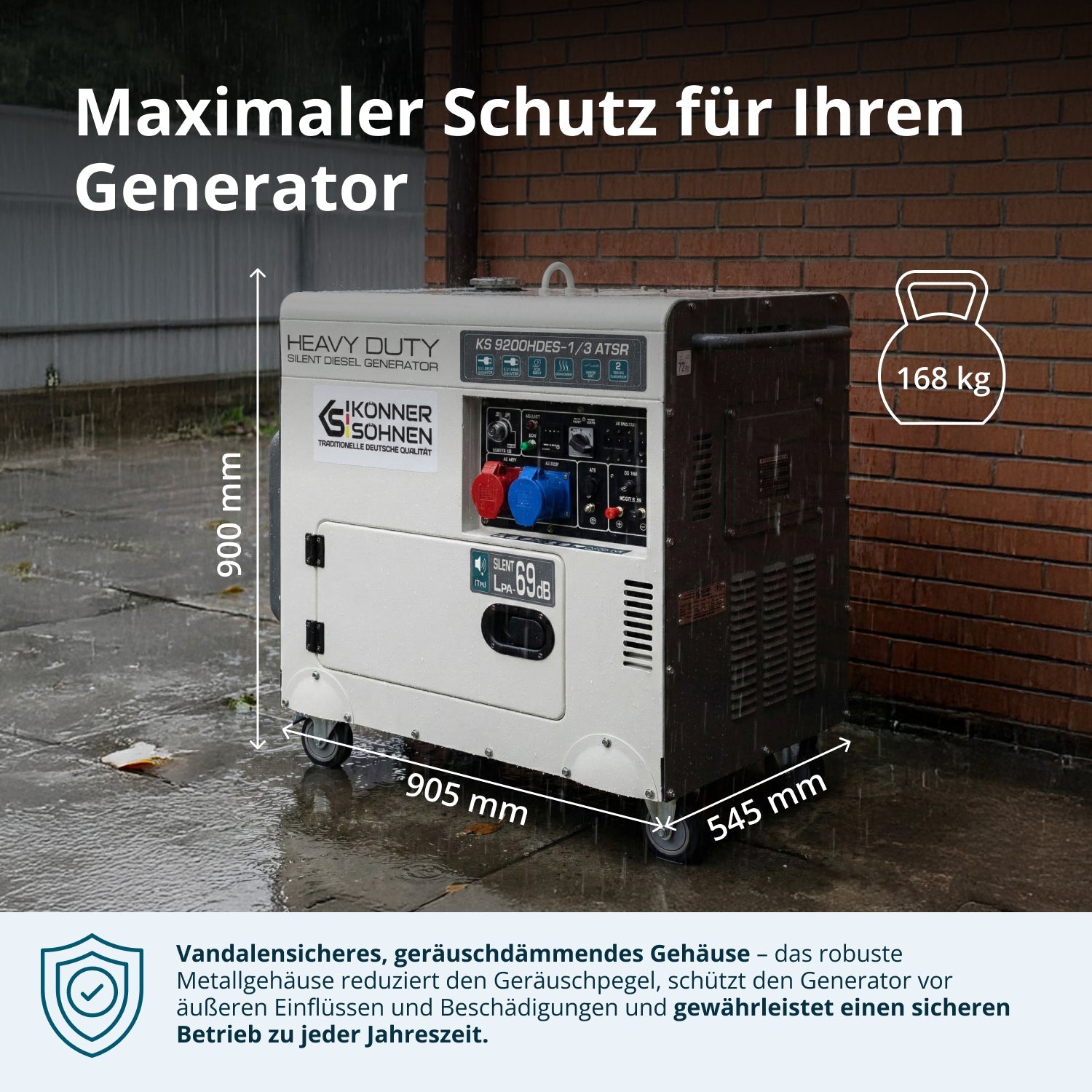 Diesel-Generator KS 9200HDES-1/3 ATSR (EURO V) – Diesel-Stromerzeuger