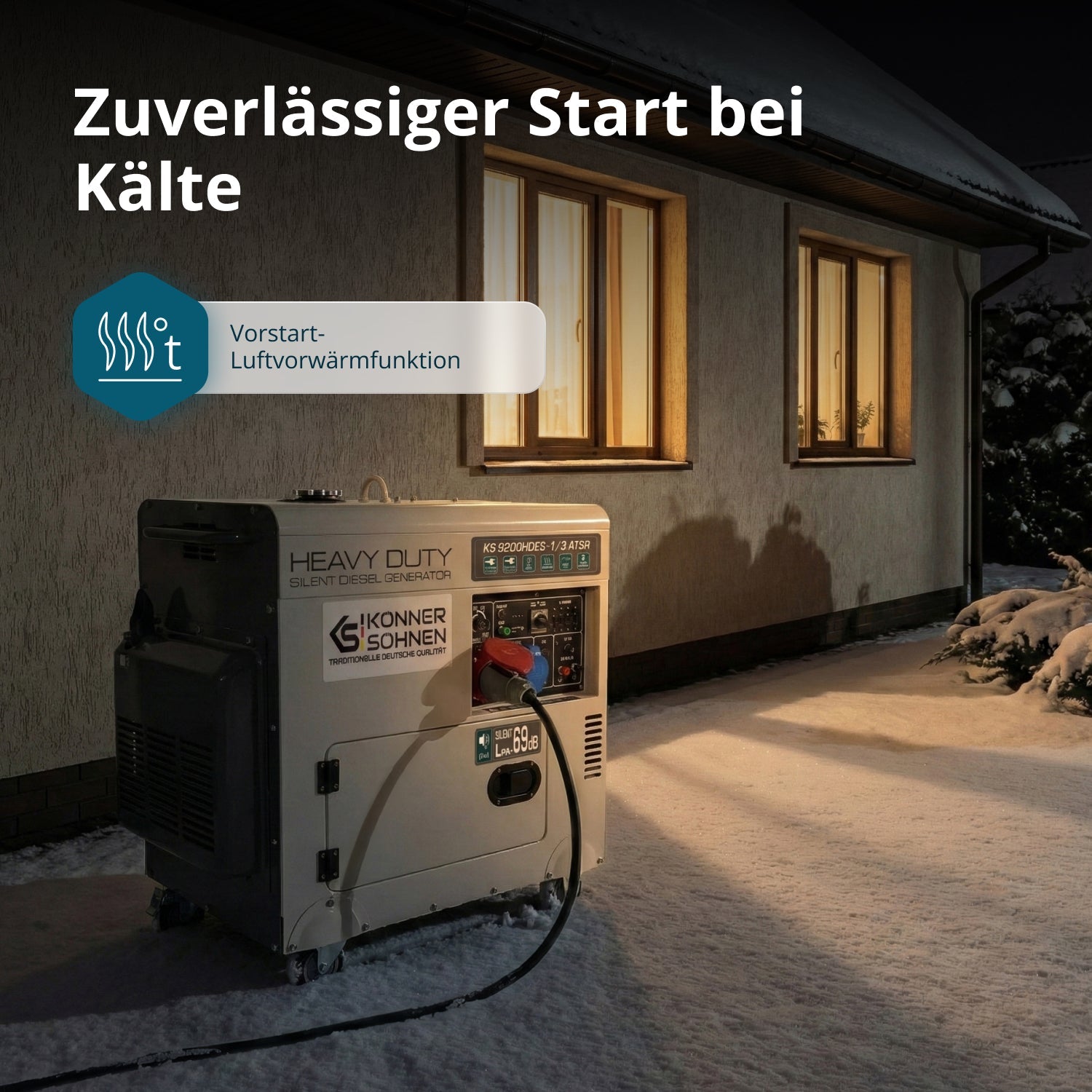 Diesel-Generator KS 9200HDES-1/3 ATSR (EURO V) – Diesel-Stromerzeuger