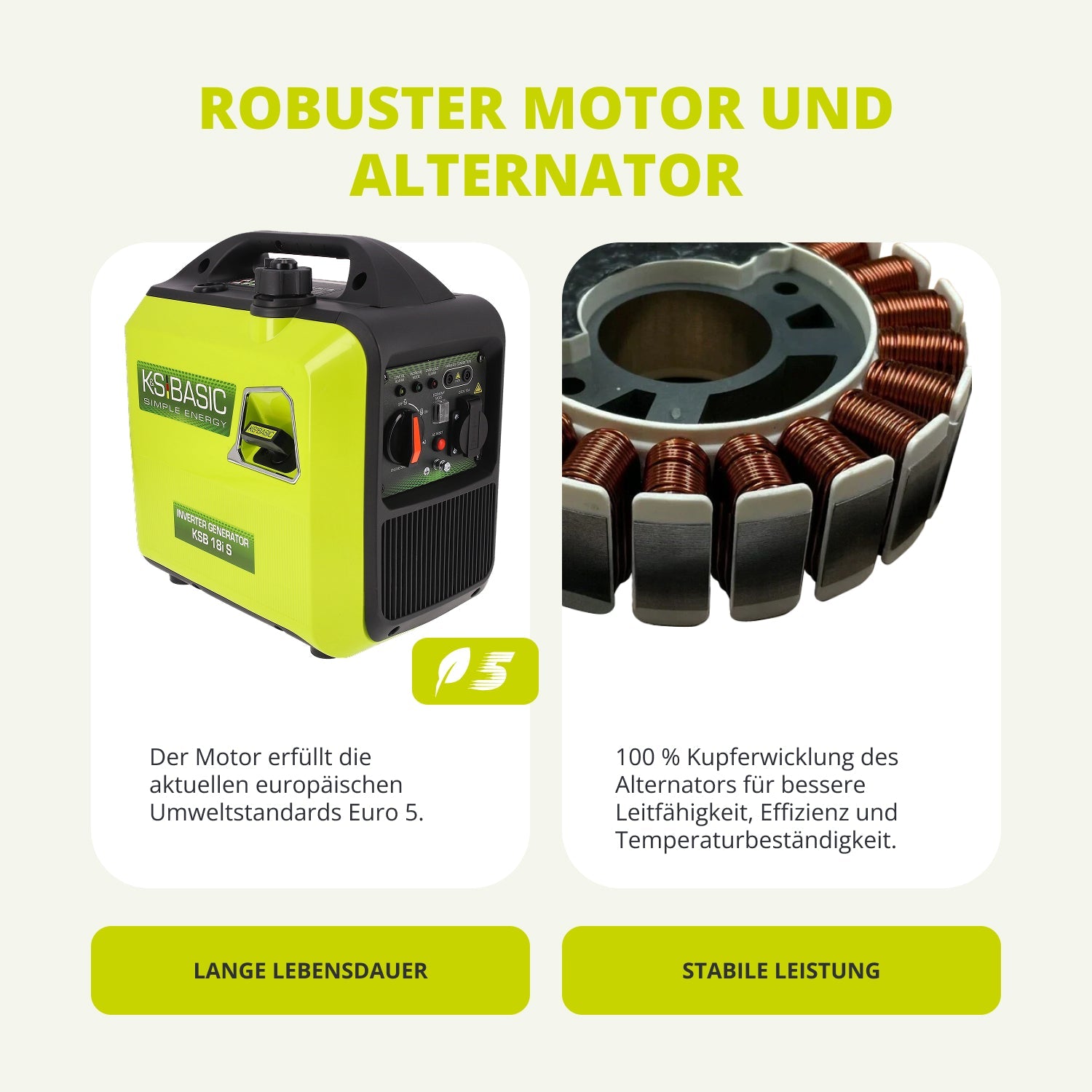Inverter-Generator KSB 18i S – Inverter-Generatoren