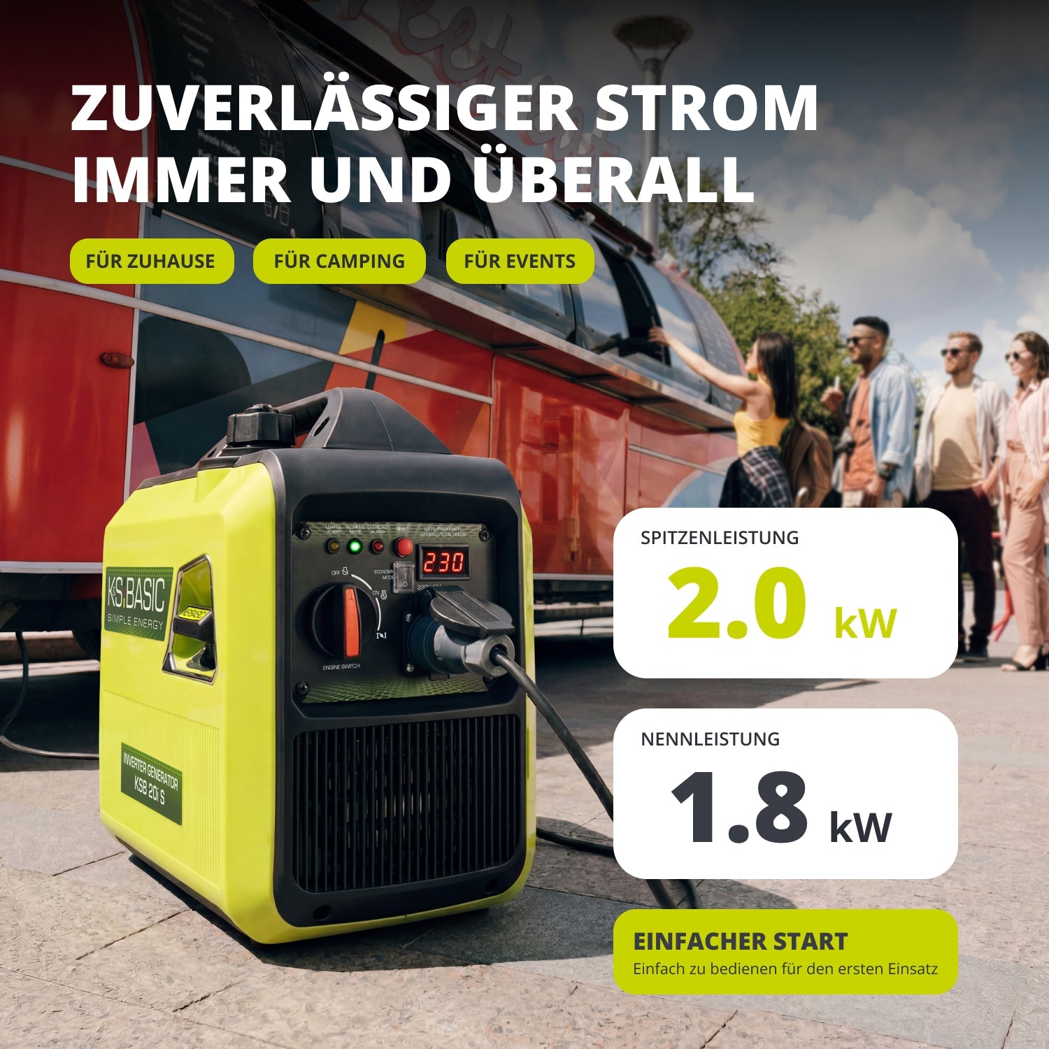 Inverter-Generator KSB 20i S – Inverter-Generatoren