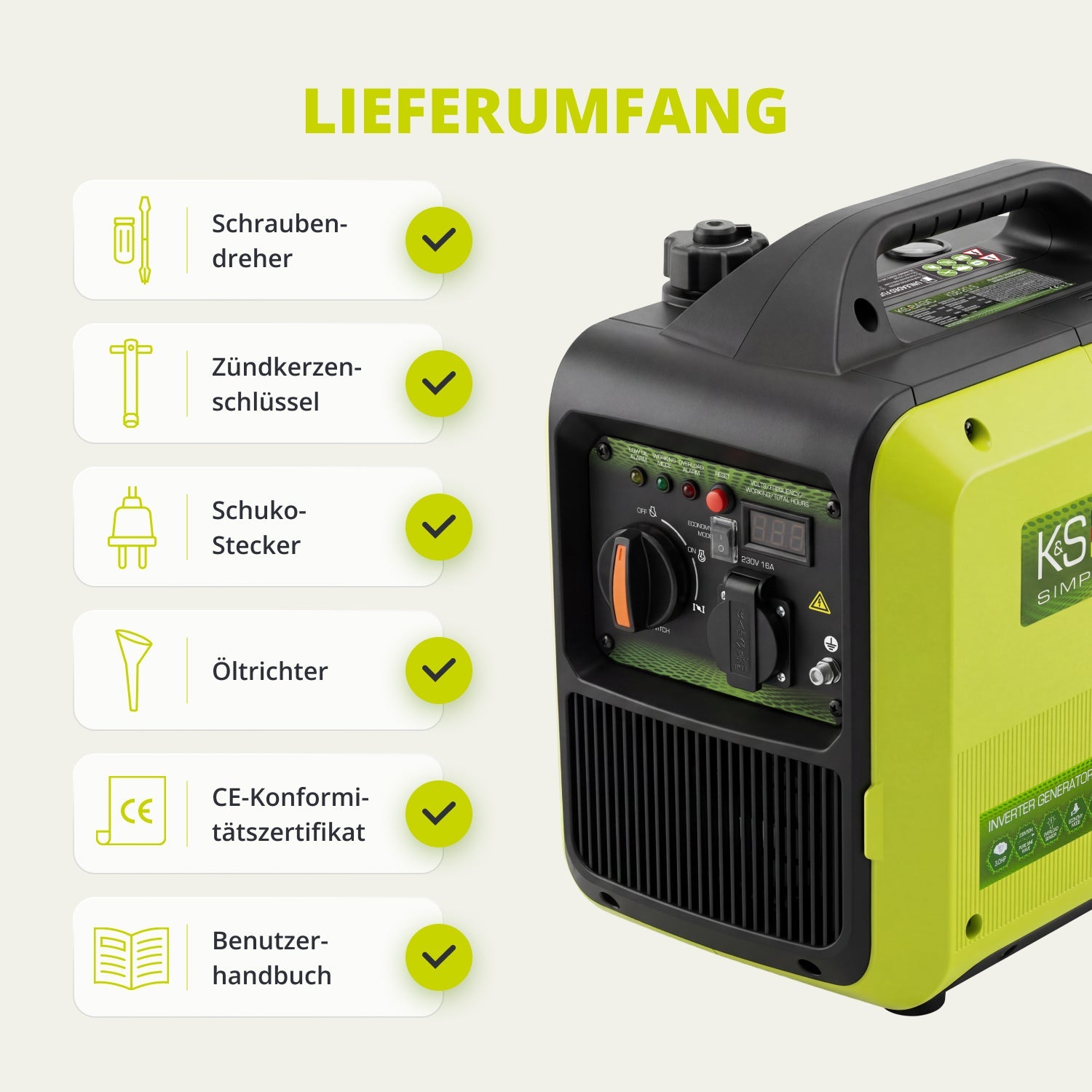 Inverter-Generator KSB 20i S – Inverter-Generatoren