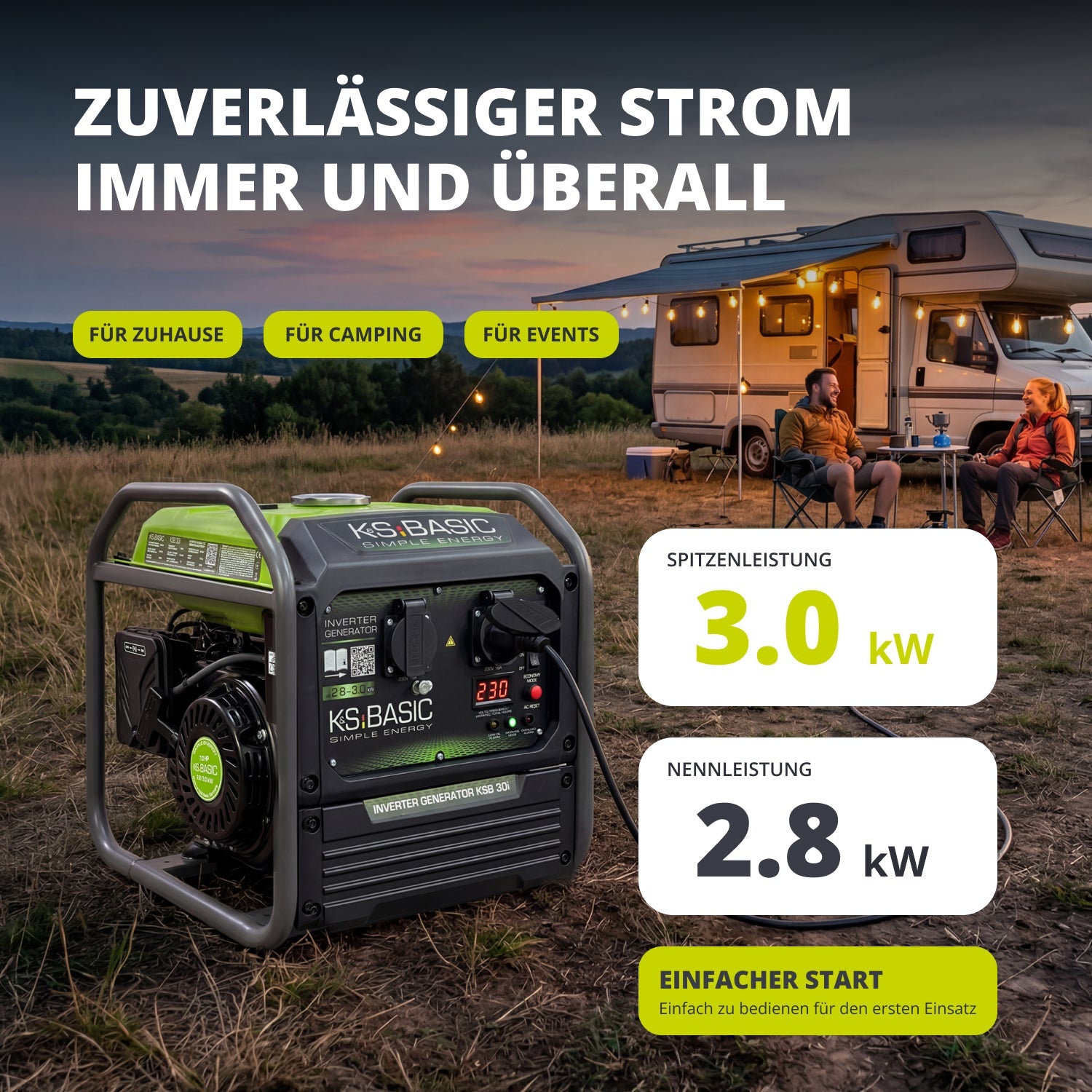Inverter-Generator KSB 30i – Inverter-Generatoren