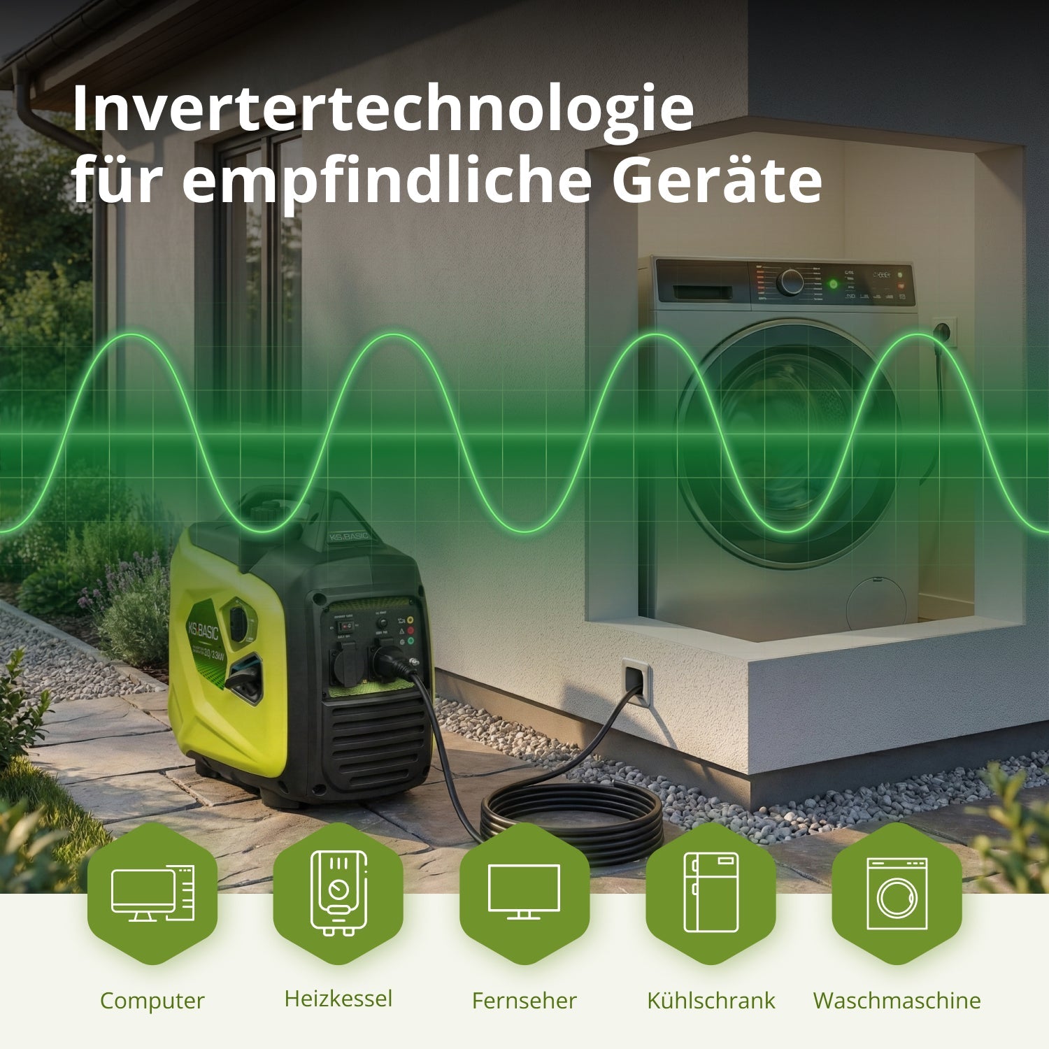 Inverter-Benzingenerator KSB 33i S – Inverter-Generatoren