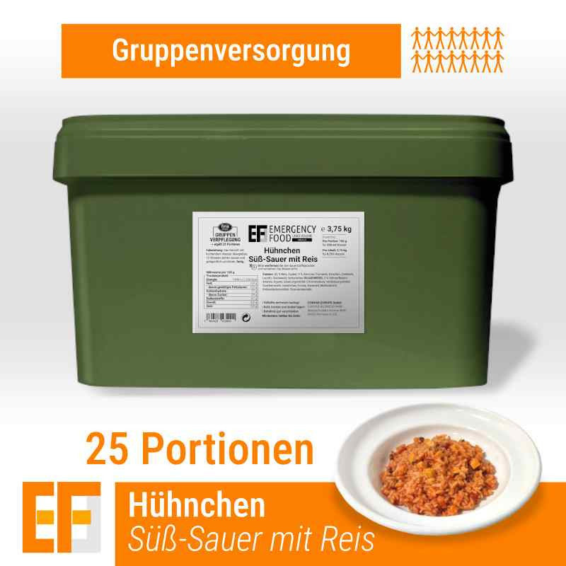 EF MEALS Hühnchen Süß-Sauer mit Reis (3,75kg)