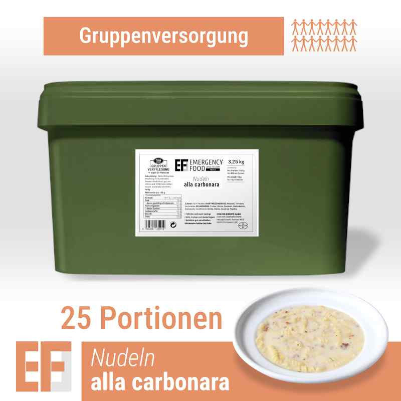 EF MEALS Nudeln alla carbonara (3,25kg) (ESL) 25 Portionen