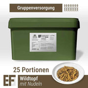 EF MEALS Wildtopf mit Nudeln 25 Portionen (3,75kg)