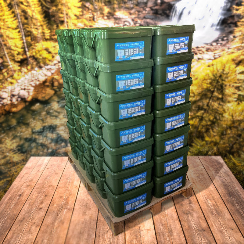 Emergency Food Wasser Palette 420L (70 Eimer x 6L)