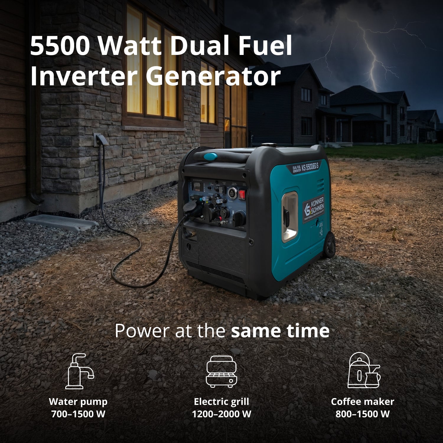 LPG/Benzin-Inverter-Generator KS 5500iEG S – Inverter-Generatoren