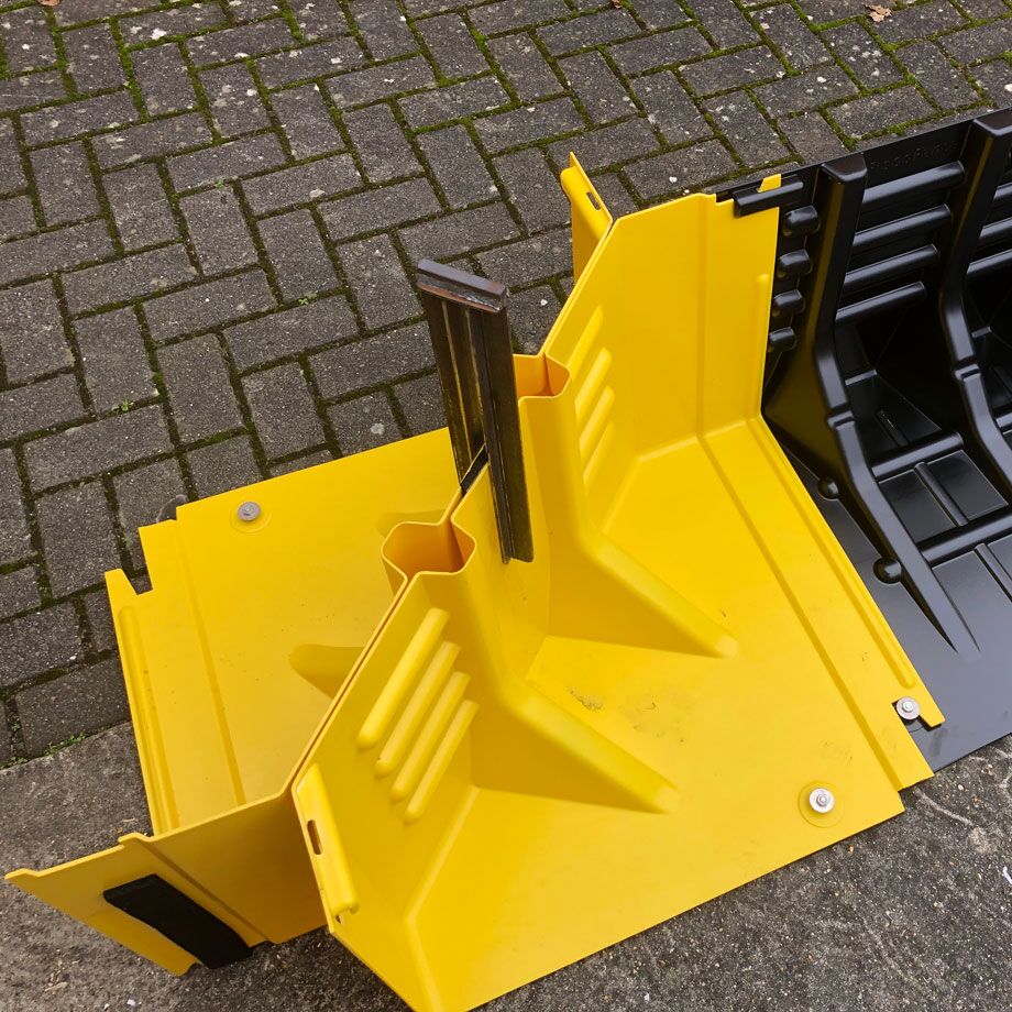 Loidhold Damm Flex – Hochwasserschutzzaun Mobil Stauhöhe 45 cm – Länge: 100 cm