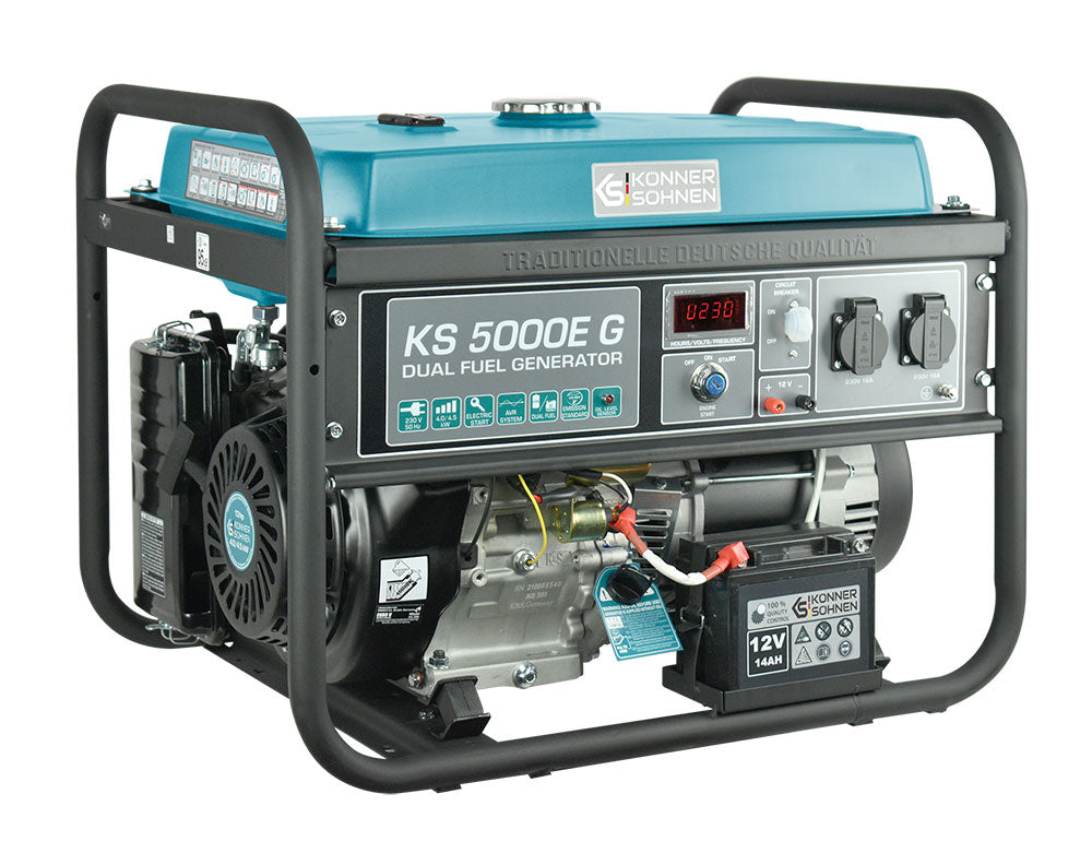 LPG/Benzin-Generator KS 5000E G – Gas- & Hybrid-Stromerzeuger