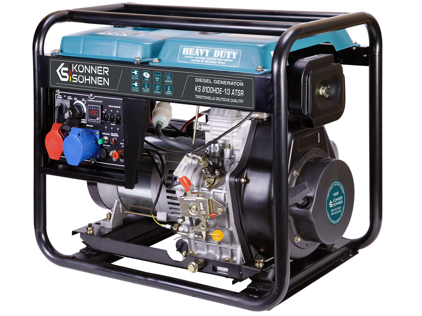 Diesel-Generator KS 8100HDE-1/3 ATSR (EURO V) – Diesel-Stromerzeuger