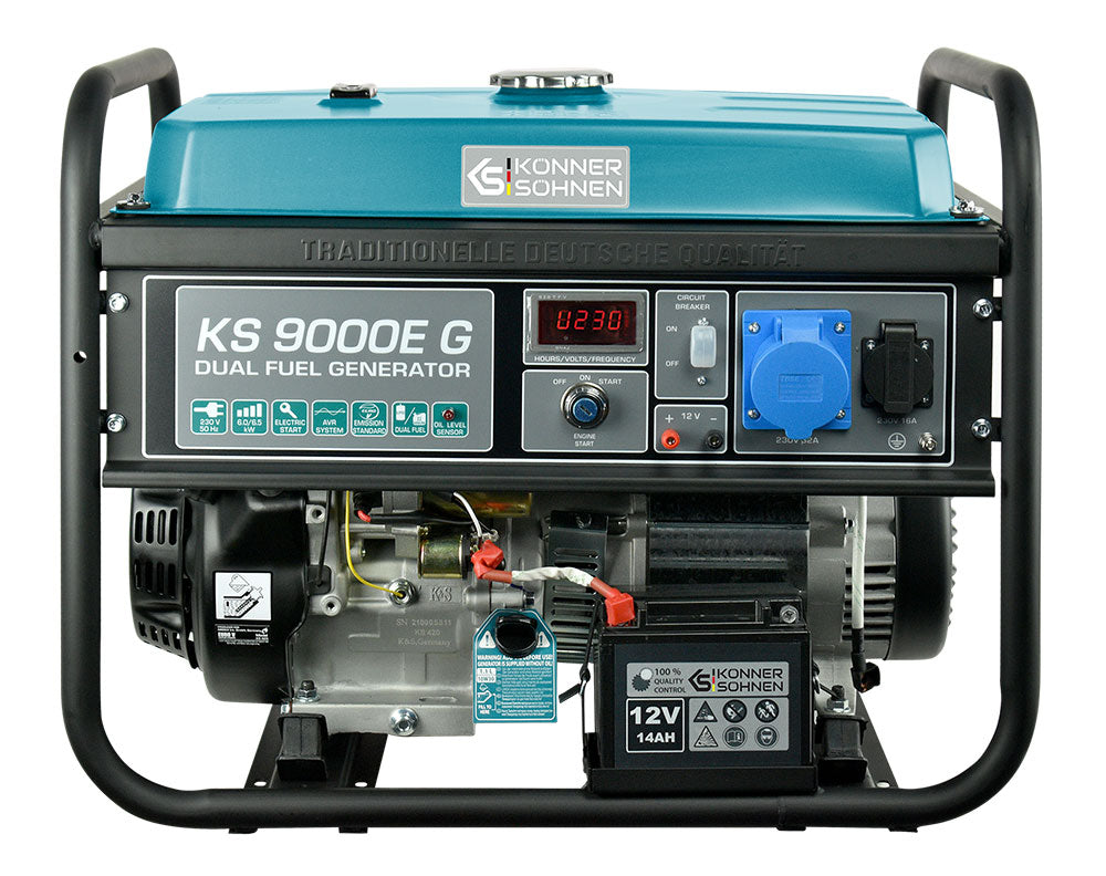 LPG/Benzin-Generator KS 9000E G – Gas- & Hybrid-Stromerzeuger
