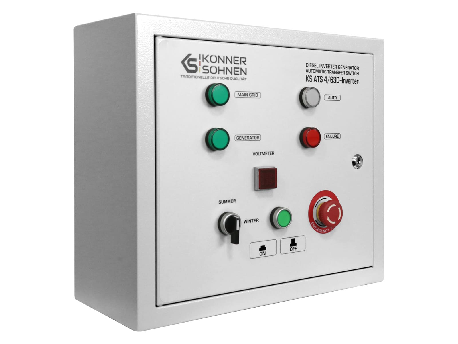ATS-Einheit KS ATS 4/63D-Inverter – Notstrom-Umschaltung (ATS)