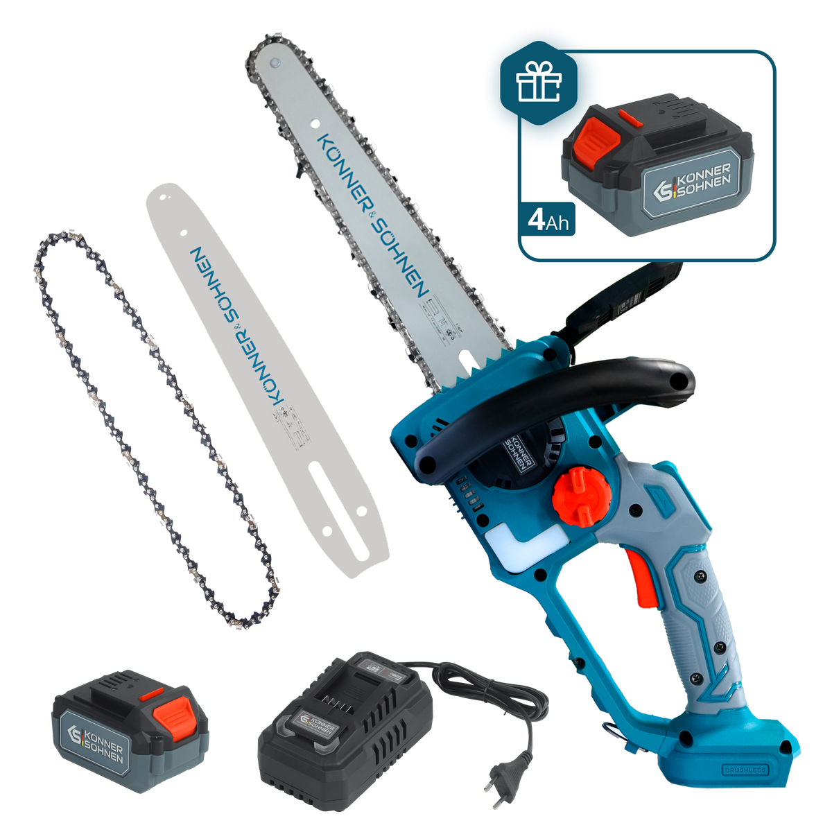 Akku-Mini-Kettensäge KS MCS20V-12 SET PLUS