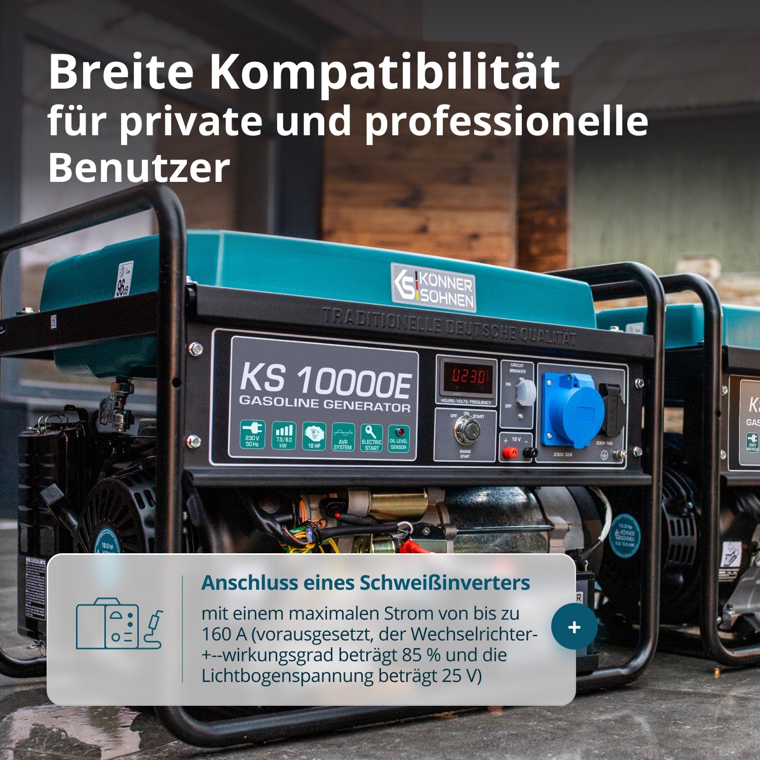 Benzin-Generator KS 10000E – Benzin-Stromerzeuger