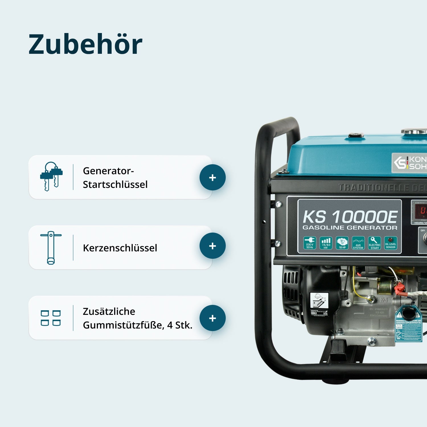 Benzin-Generator KS 10000E – Benzin-Stromerzeuger