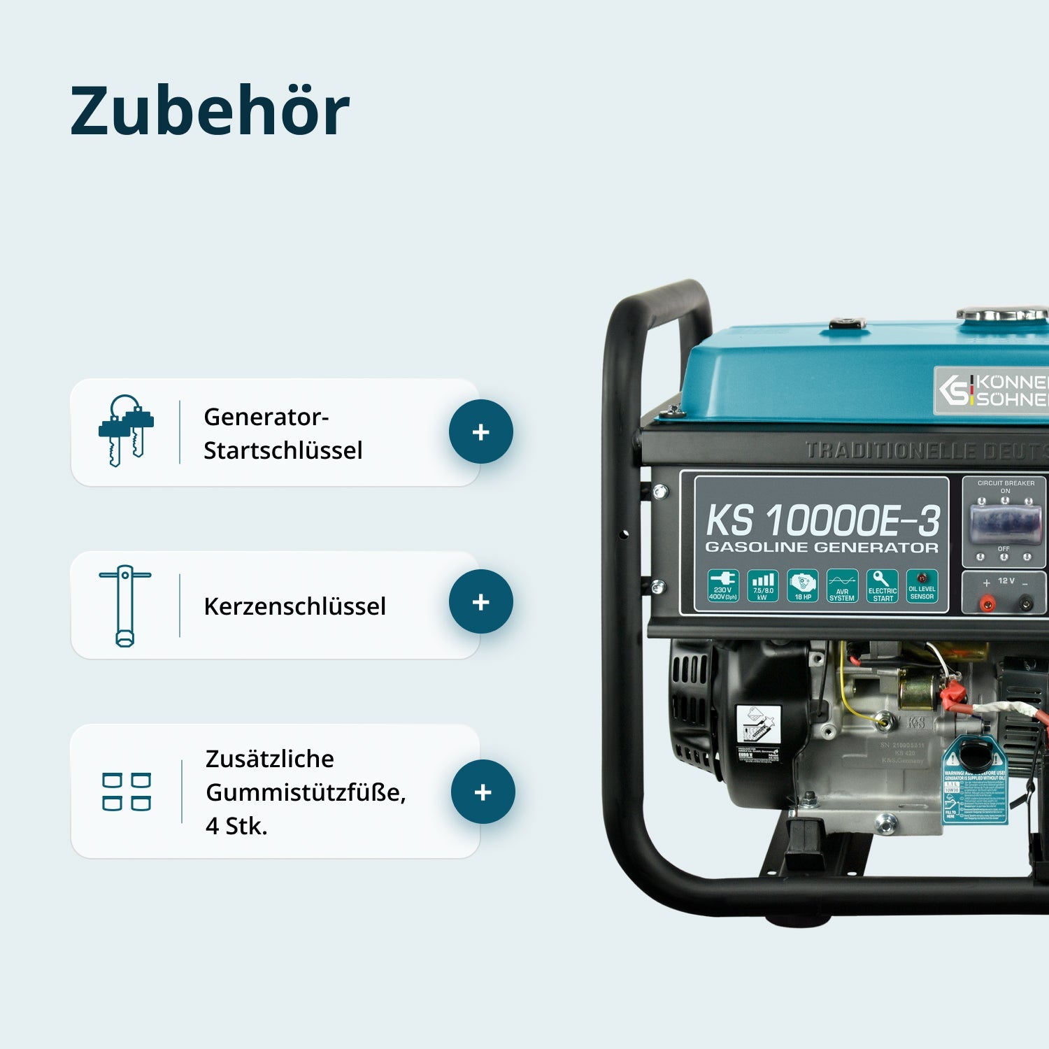 Benzin-Generator KS 10000E-3 – Benzin-Stromerzeuger