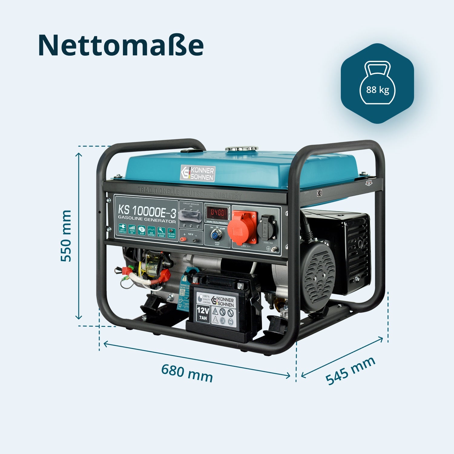 Benzin-Generator KS 10000E-3 – Benzin-Stromerzeuger