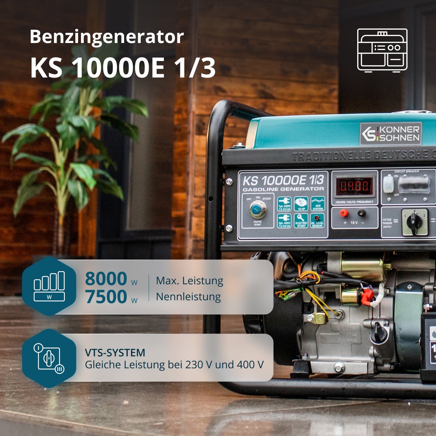 Benzin-Generator KS 10000E 1/3 – Benzin-Stromerzeuger