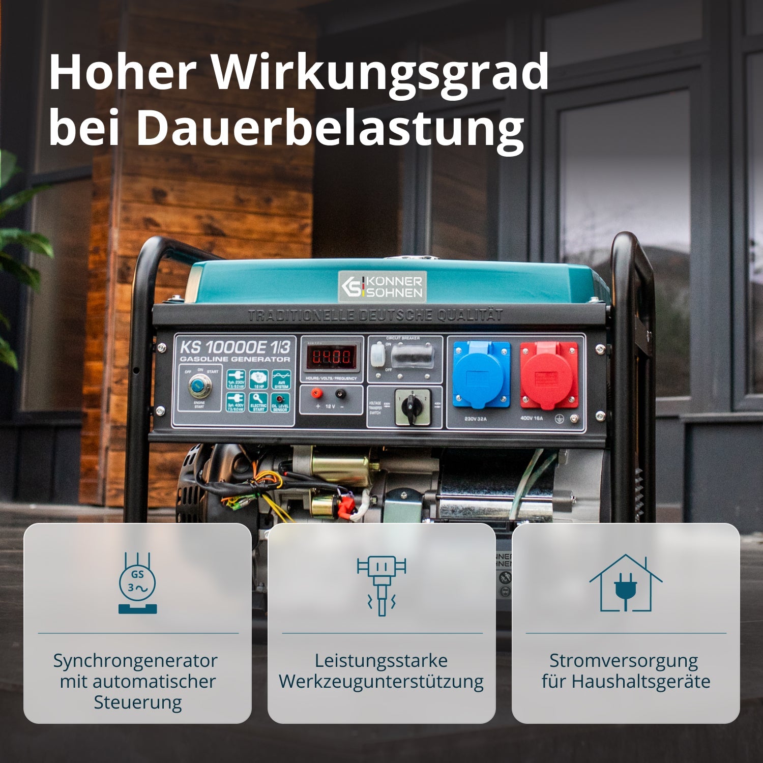 Benzin-Generator KS 10000E 1/3 – Benzin-Stromerzeuger