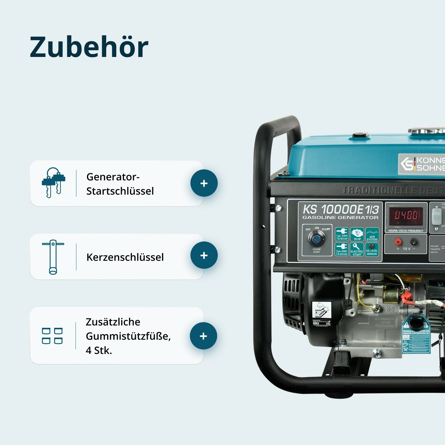 Benzin-Generator KS 10000E 1/3 – Benzin-Stromerzeuger