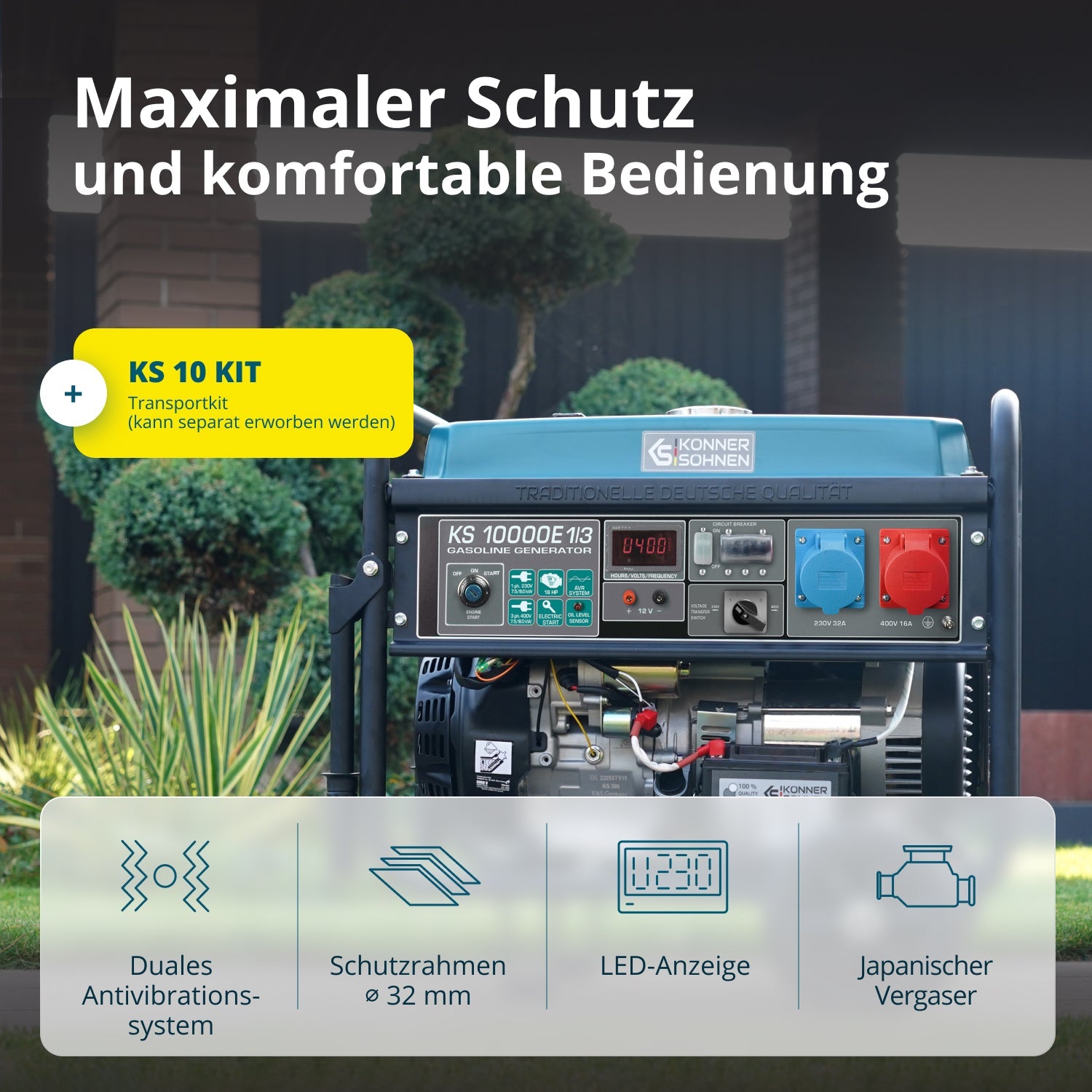 Benzin-Generator KS 10000E 1/3 – Benzin-Stromerzeuger