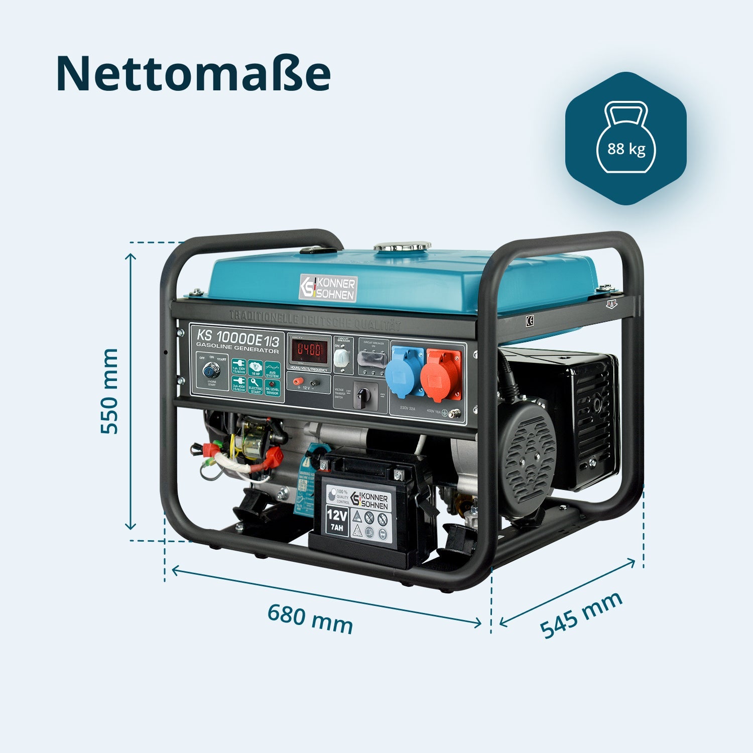Benzin-Generator KS 10000E 1/3 – Benzin-Stromerzeuger