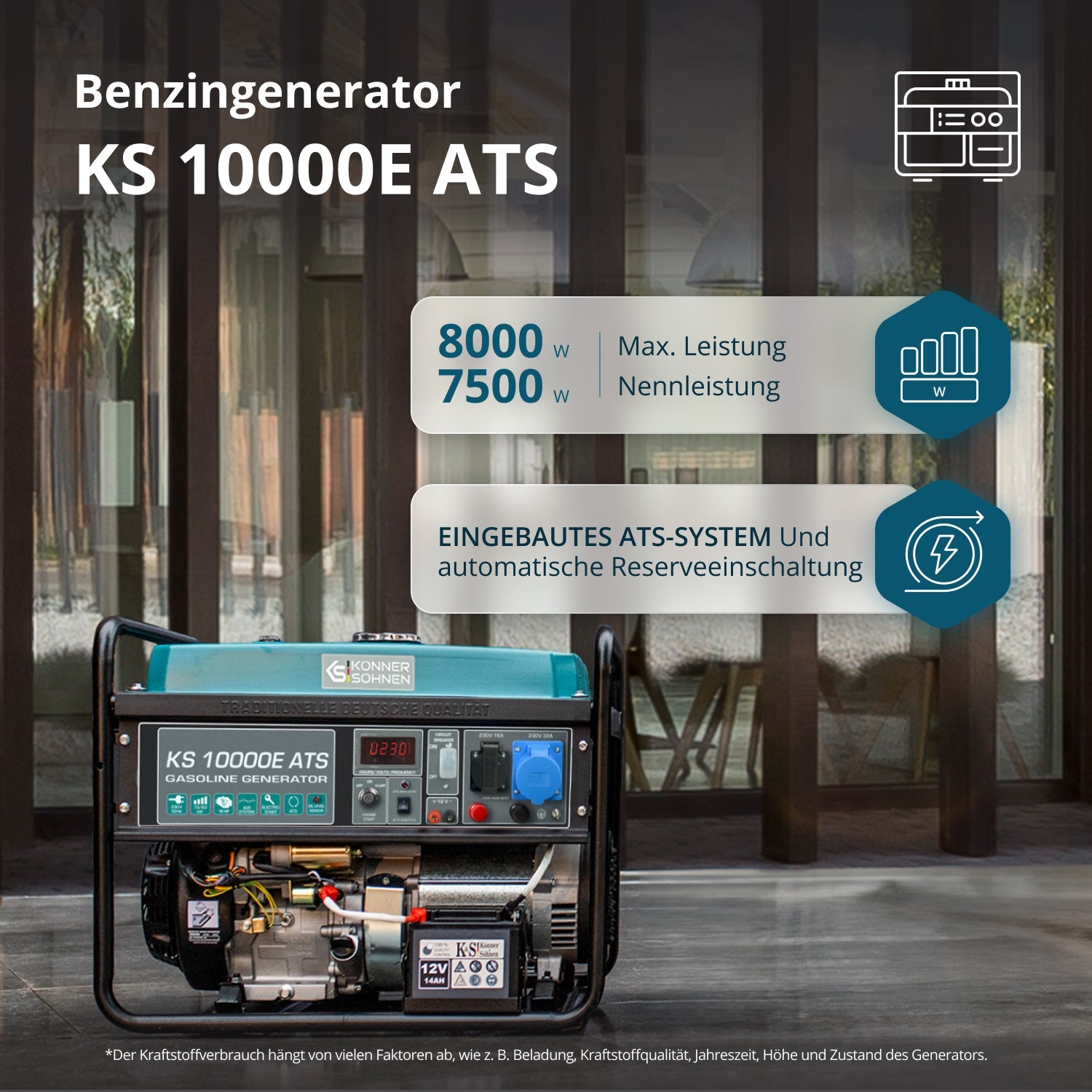Benzin-Generator KS 10000E ATS – Benzin-Stromerzeuger