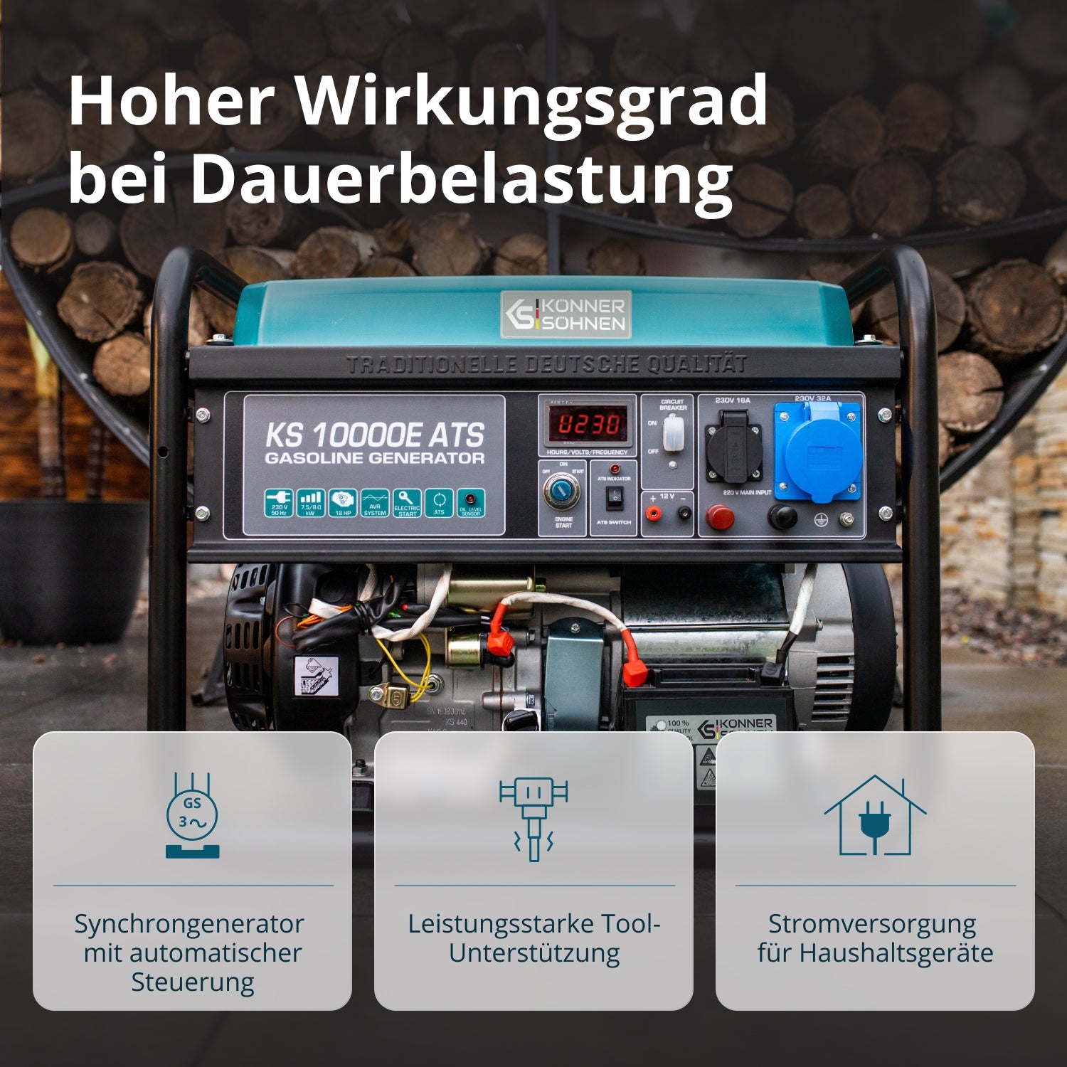 Benzin-Generator KS 10000E ATS – Benzin-Stromerzeuger