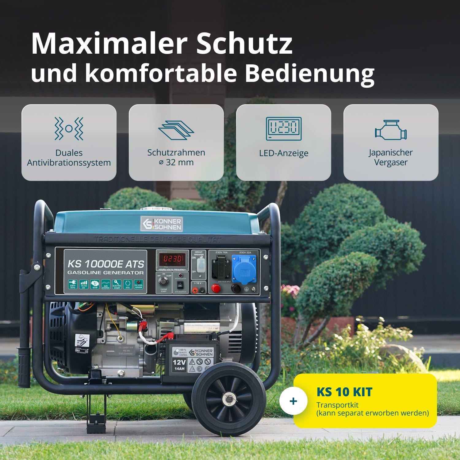 Benzin-Generator KS 10000E ATS – Benzin-Stromerzeuger