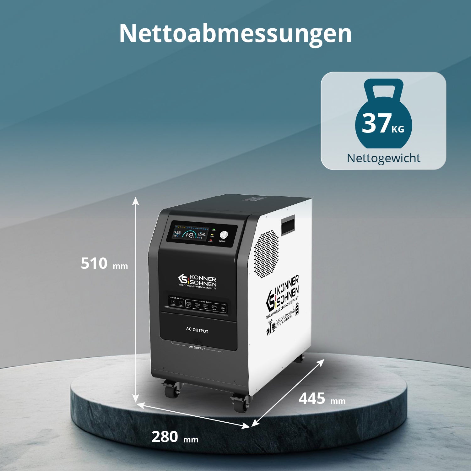 Tragbare 3-in-1-Stromstation KS 3000PS – Powerstation