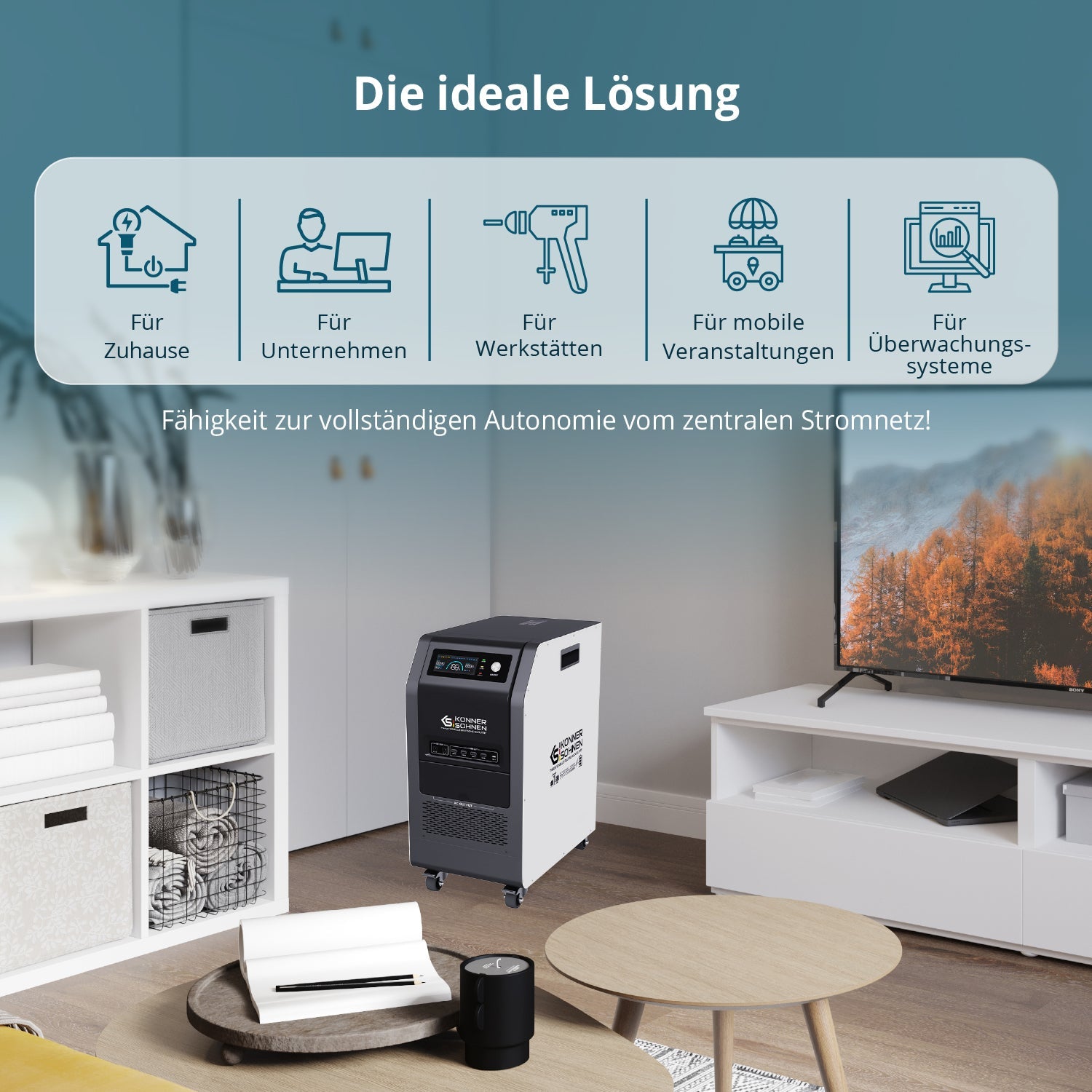 Tragbare 3-in-1-Stromstation KS 5200PS – Powerstation
