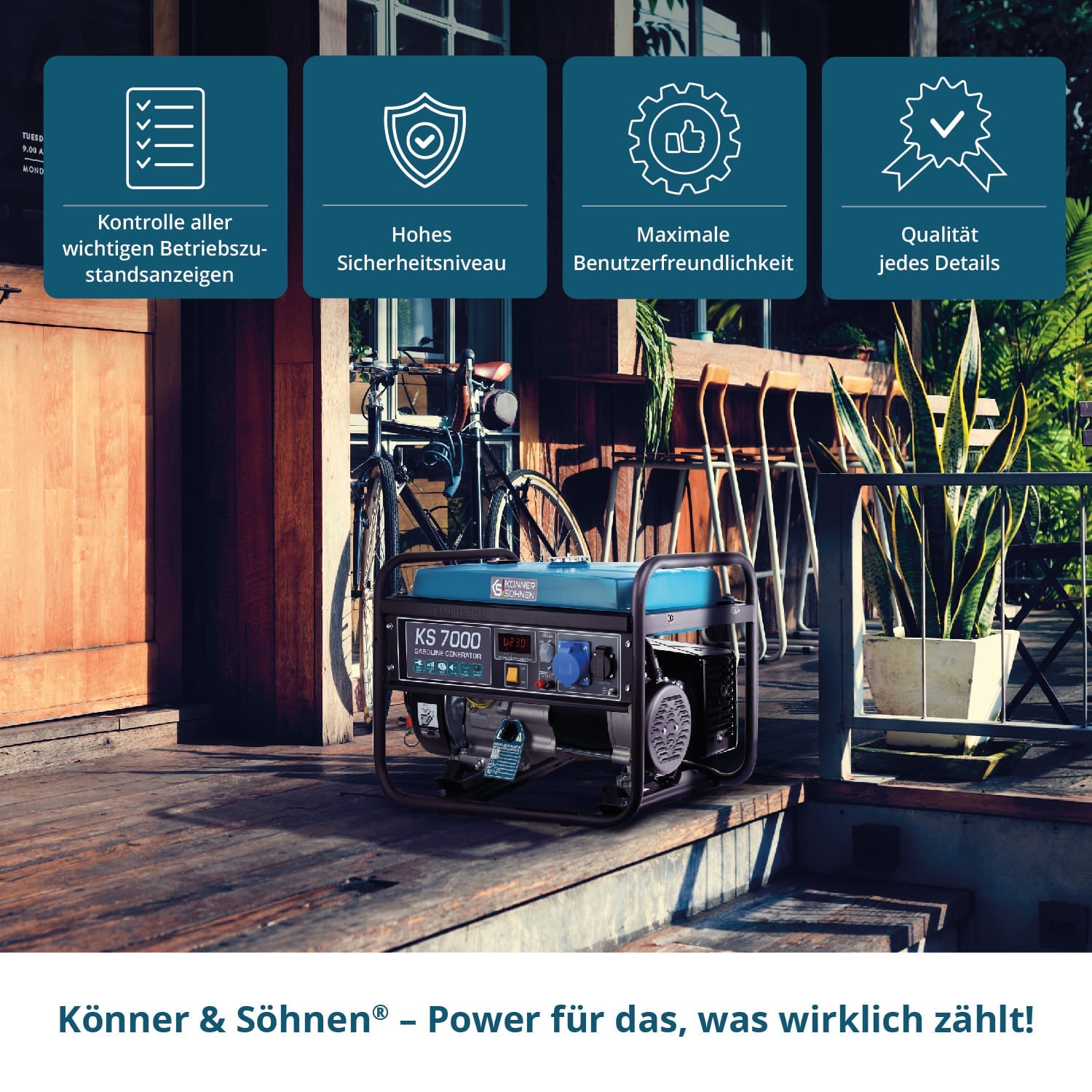 Benzin-Generator KS 7000 – Benzin-Stromerzeuger